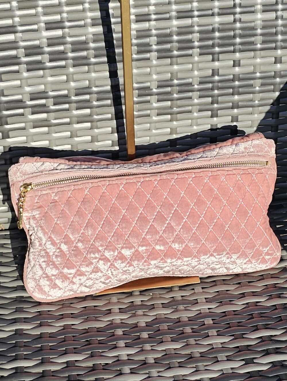 Vintage Juicy Couture "Tied with a Bow" Large Velvet Clutch - MSRP $198 - Picture 2 of 16